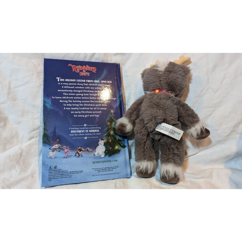 Reindeer in Here A Christmas Friend w/HC Book & Plush Gift Set ~Target Exclusive